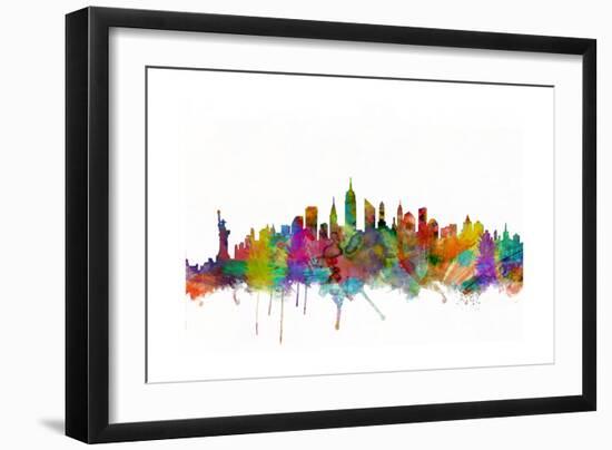 New York City Skyline-Michael Tompsett-Framed Art Print