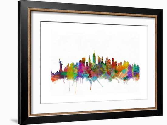 New York City Skyline-Michael Tompsett-Framed Art Print