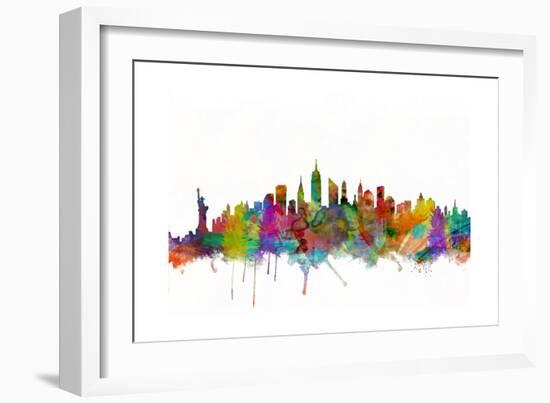 New York City Skyline-Michael Tompsett-Framed Art Print