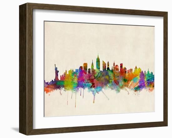 New York City Skyline-Michael Tompsett-Framed Art Print