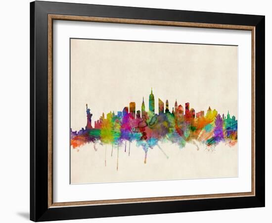 New York City Skyline-Michael Tompsett-Framed Art Print