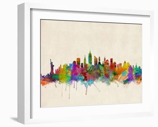 New York City Skyline-Michael Tompsett-Framed Art Print