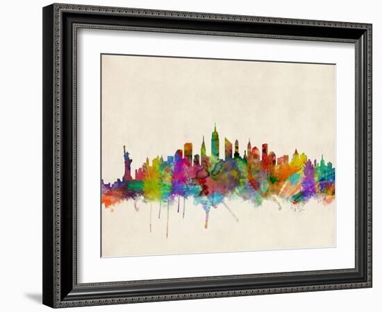 New York City Skyline-Michael Tompsett-Framed Art Print