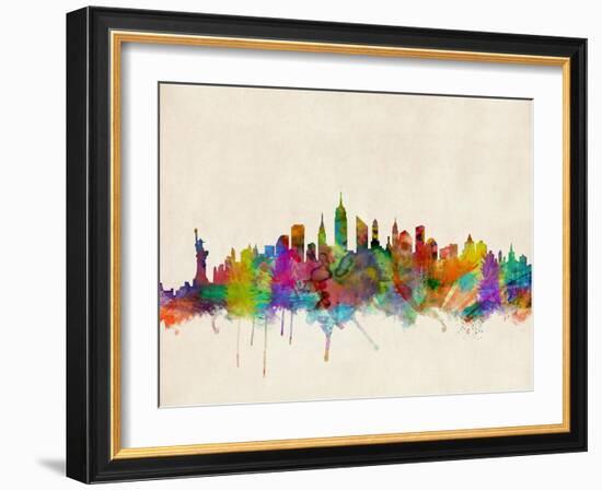 New York City Skyline-Michael Tompsett-Framed Art Print