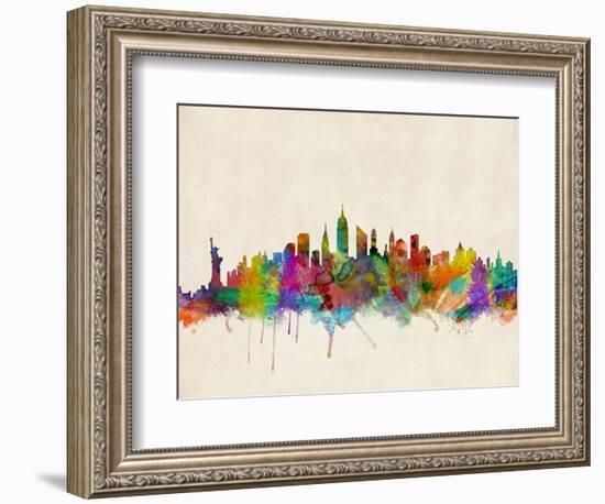 New York City Skyline-Michael Tompsett-Framed Art Print