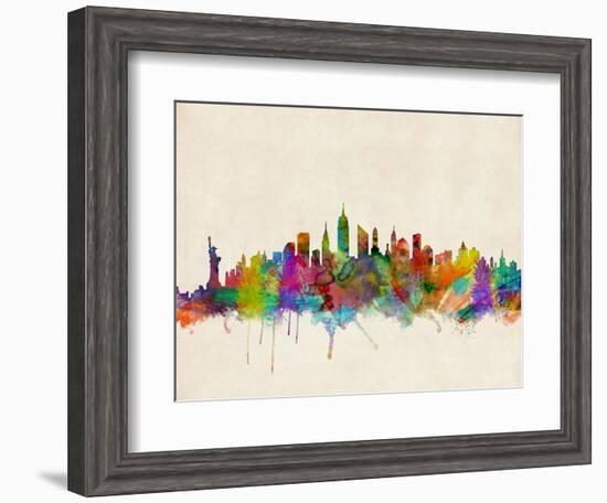 New York City Skyline-Michael Tompsett-Framed Art Print