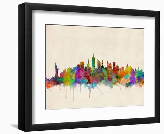 New York City Skyline-Michael Tompsett-Framed Art Print