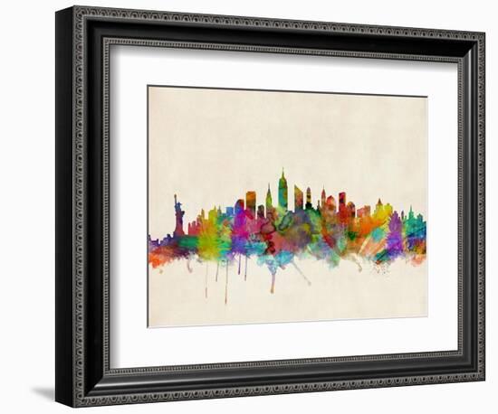 New York City Skyline-Michael Tompsett-Framed Art Print