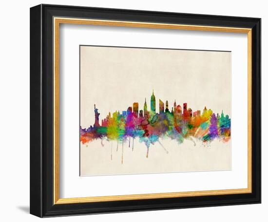 New York City Skyline-Michael Tompsett-Framed Art Print