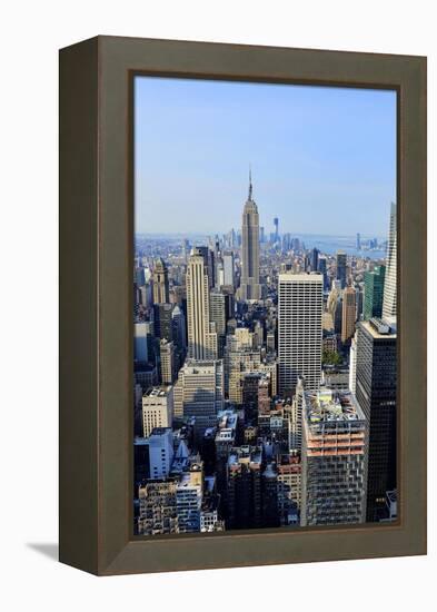 New York City Skyline-Patrick Warneka-Framed Premier Image Canvas