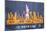 New York City Skyline-Design Turnpike-Mounted Giclee Print