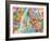 New York City Street Map-Michael Tompsett-Framed Premium Giclee Print