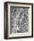 New York City Street Map-Michael Tompsett-Framed Premium Giclee Print