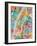 New York City Street Map-Michael Tompsett-Framed Art Print