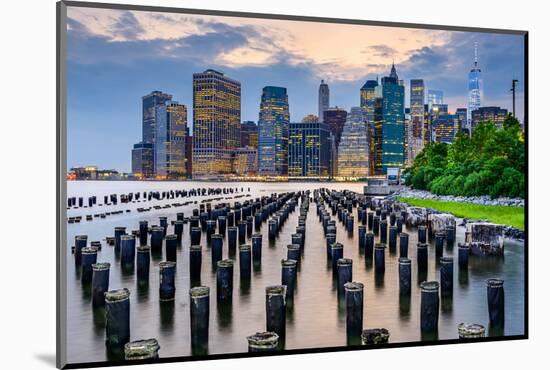 New York City, USA City Skyline on the East River.-SeanPavonePhoto-Mounted Photographic Print