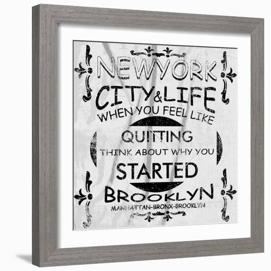 New York City Vector Art-emeget-Framed Art Print