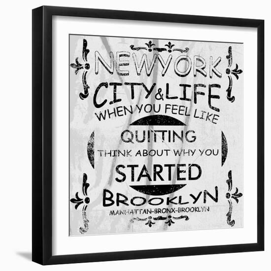 New York City Vector Art-emeget-Framed Art Print