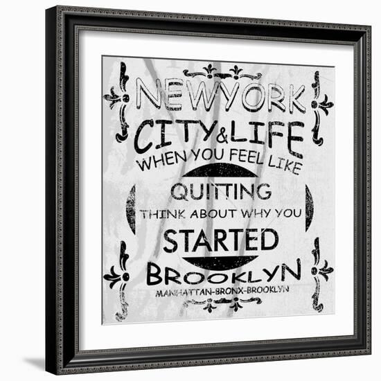 New York City Vector Art-emeget-Framed Art Print