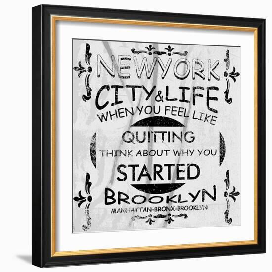 New York City Vector Art-emeget-Framed Art Print