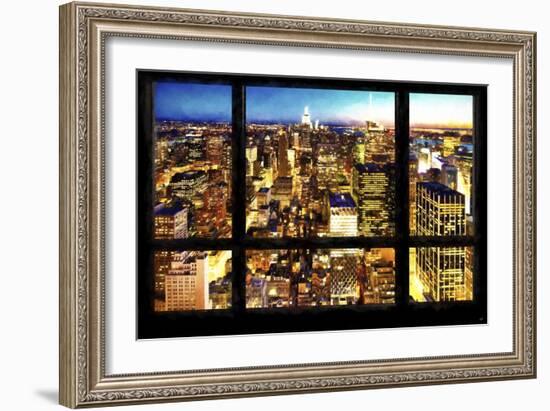 New York City View from the Window-Philippe Hugonnard-Framed Giclee Print