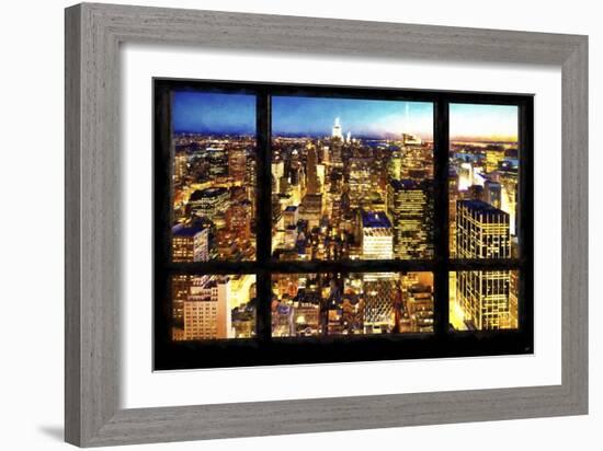 New York City View from the Window-Philippe Hugonnard-Framed Giclee Print