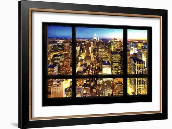 New York City View from the Window-Philippe Hugonnard-Framed Giclee Print