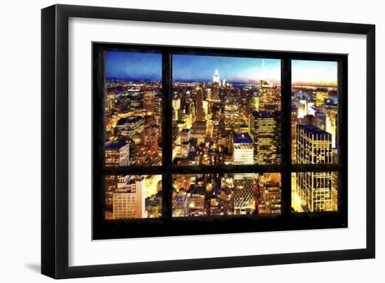 New York City View from the Window-Philippe Hugonnard-Framed Giclee Print