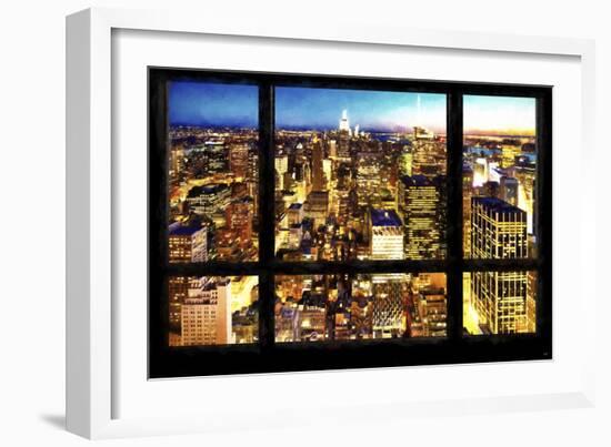New York City View from the Window-Philippe Hugonnard-Framed Giclee Print