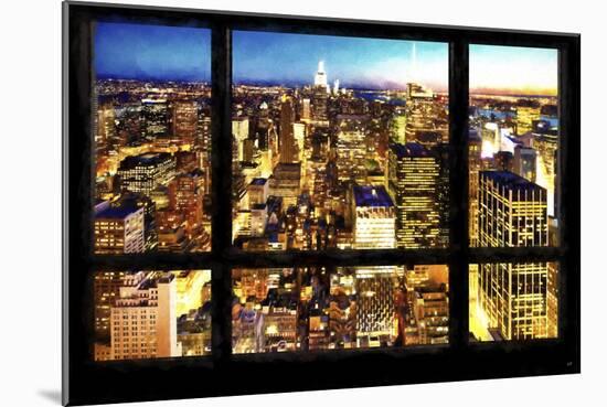 New York City View from the Window-Philippe Hugonnard-Mounted Giclee Print