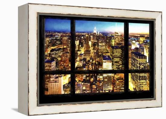 New York City View from the Window-Philippe Hugonnard-Framed Premier Image Canvas