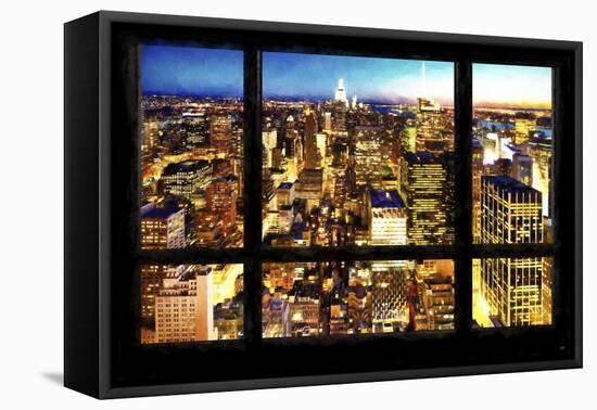 New York City View from the Window-Philippe Hugonnard-Framed Premier Image Canvas