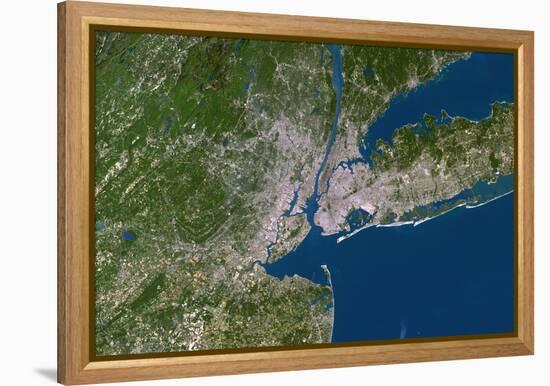 New York City-PLANETOBSERVER-Framed Premier Image Canvas