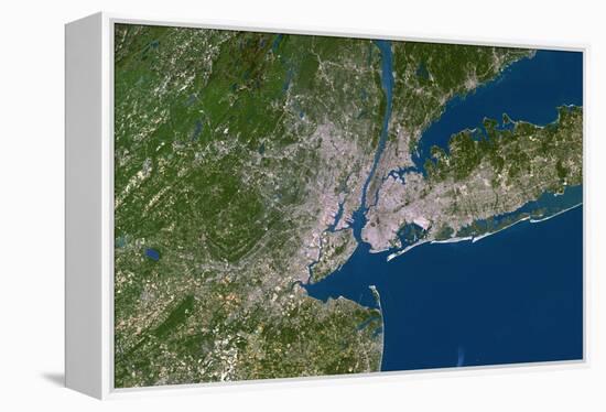 New York City-PLANETOBSERVER-Framed Premier Image Canvas