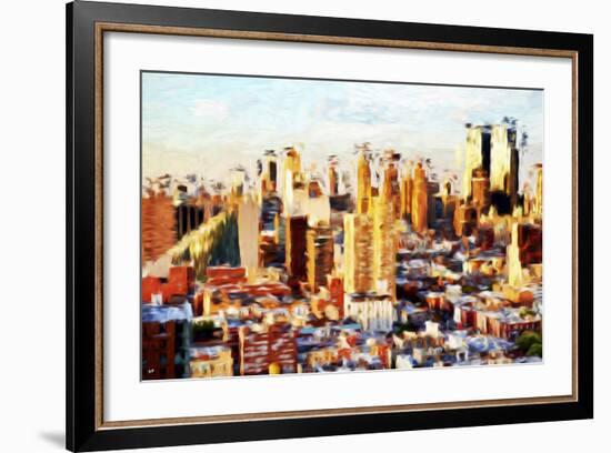 New York Cityscape II - In the Style of Oil Painting-Philippe Hugonnard-Framed Giclee Print