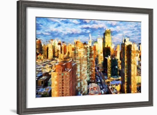 New York Cityscape III - In the Style of Oil Painting-Philippe Hugonnard-Framed Giclee Print