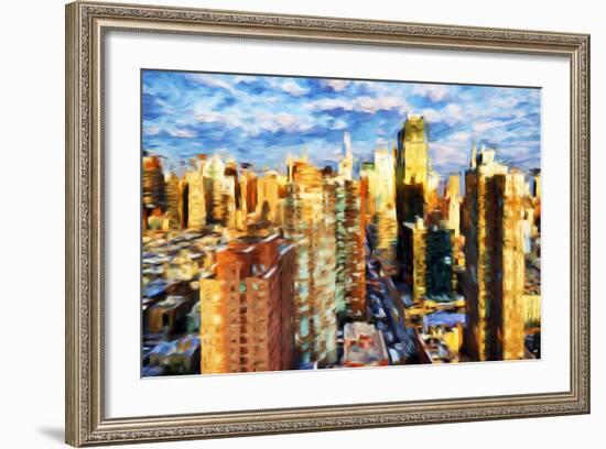 New York Cityscape III - In the Style of Oil Painting-Philippe Hugonnard-Framed Giclee Print