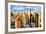 New York Cityscape III - In the Style of Oil Painting-Philippe Hugonnard-Framed Giclee Print