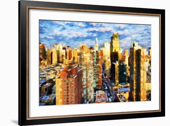 New York Cityscape III - In the Style of Oil Painting-Philippe Hugonnard-Framed Giclee Print