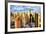 New York Cityscape III - In the Style of Oil Painting-Philippe Hugonnard-Framed Giclee Print
