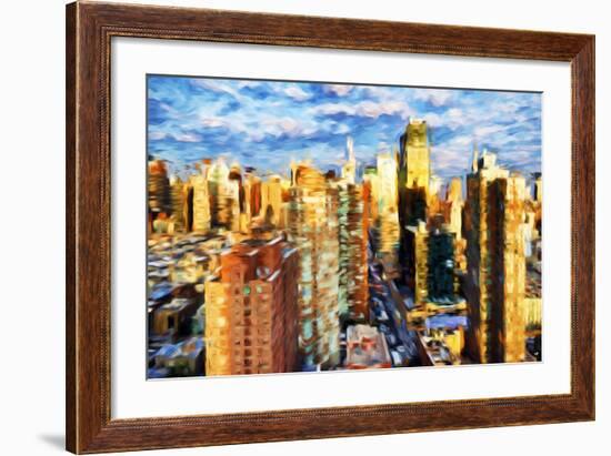 New York Cityscape III - In the Style of Oil Painting-Philippe Hugonnard-Framed Giclee Print
