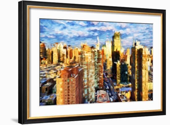 New York Cityscape III - In the Style of Oil Painting-Philippe Hugonnard-Framed Giclee Print