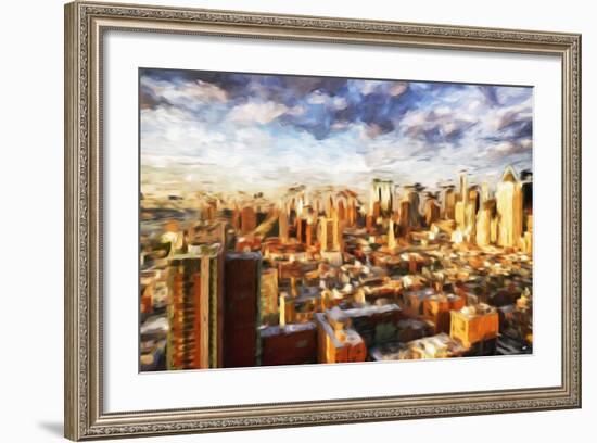 New York Cityscape - In the Style of Oil Painting-Philippe Hugonnard-Framed Giclee Print