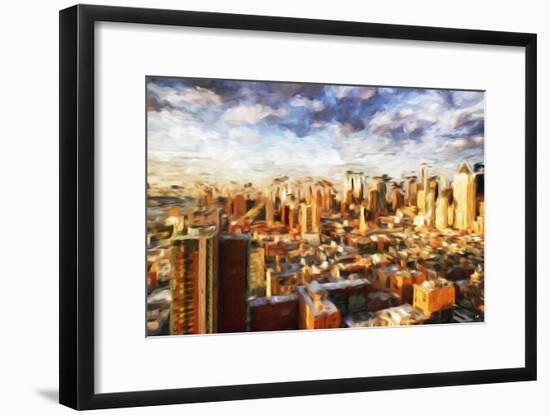 New York Cityscape - In the Style of Oil Painting-Philippe Hugonnard-Framed Giclee Print
