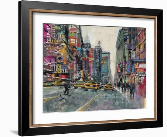 New York Collage 1-Patti Mollica-Framed Art Print