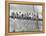 New York Construction Workers Lunching on a Crossbeam-null-Framed Premier Image Canvas