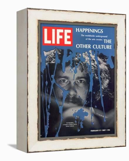New York Counter Culture Leader Ed Sanders, February 17, 1967-John Loengard-Framed Premier Image Canvas