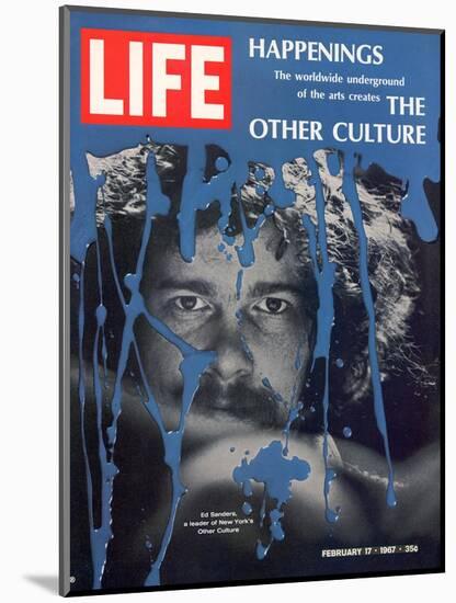 New York Counter Culture Leader Ed Sanders, February 17, 1967-John Loengard-Mounted Photographic Print