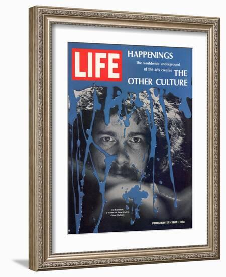 New York Counter Culture Leader Ed Sanders, February 17, 1967-John Loengard-Framed Photographic Print