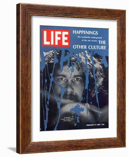 New York Counter Culture Leader Ed Sanders, February 17, 1967-John Loengard-Framed Photographic Print