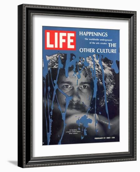 New York Counter Culture Leader Ed Sanders, February 17, 1967-John Loengard-Framed Photographic Print